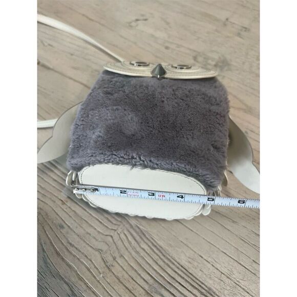 Kate Spade Hoot 3D Owl Crossbody Bag Grey Cream Accents Women's - Picture 15 of 17